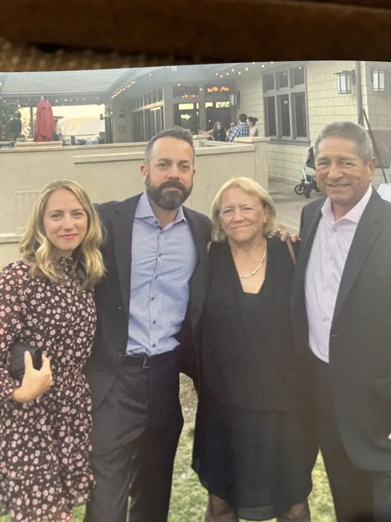 Brian with his wife and family